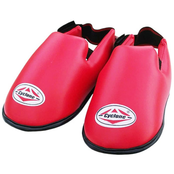 Cyclone Club Karate Foot Protectors Red Size-L 1-Pair