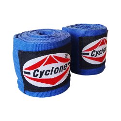 Cyclone 3.5M Yarı Esnek Boks Kickboks Bandajı Mavi Çift