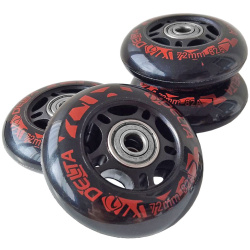 Delta SRP706 72mm Silikon Paten Tekerleği Rulman Seti 4-lü Delta SRP706 72mm Silikon Paten Tekerleği Rulman Seti 4-lü