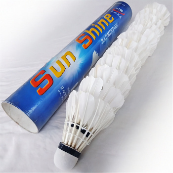 Sunshine Badminton Topu Orta Artı Kaz Tüyü x12