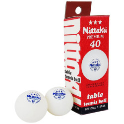 Table Tennis Ball NITTAKU Premium Official 3-Star 2-pcs