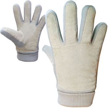 YVR Fashion Süet Deri Eldiven Bej YNC E-26