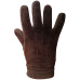 YVR Fashion Süet Deri Eldiven Kahverengi YNC E-26