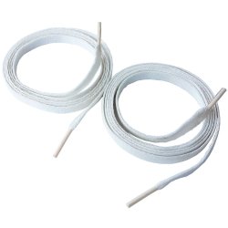 Hi-Tec 135 cm Yassı Spor Ayakkabı Bağcığı Optik Beyaz
