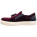 Vakko Kadın Püsküllü Slip-On Sneaker Kadife Bordo Beyaz Vakko Kadın Püsküllü Slip-On Sneaker Kadife Bordo Beyaz